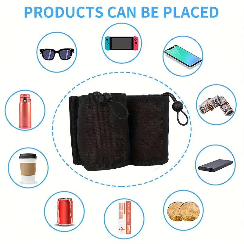 Travel Luggage Cup Holder | Hands-Free Drink Carrier